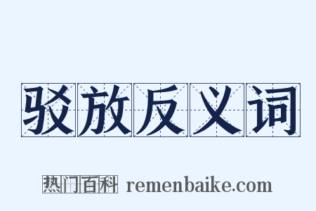 驳放反义词是什么意思的图片